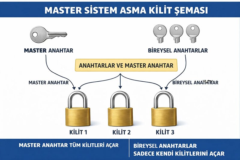 Master Anahtarlı Asma Kilit